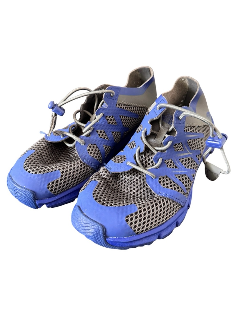 The North Face Kid’s Litewave Flow Lace Lightweight Blue Gray Mesh Shoes Size 1